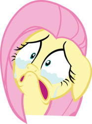 Size: 3204x4301 | Tagged: safe, artist:sir-teutonic-knight, fluttershy, g4, .svg available, crying, female, reaction image, simple background, solo, transparent background, vector