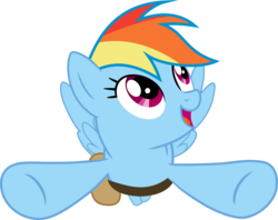 Size: 6783x5371 | Tagged: safe, artist:macs44, rainbow dash, g4, .svg available, absurd resolution, female, s3e07, simple background, solo, transparent background, vector