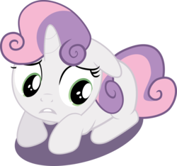 Size: 6000x5622 | Tagged: safe, artist:macs44, sweetie belle, g4, .svg available, absurd resolution, cute, diasweetes, female, scared, simple background, solo, transparent background, vector