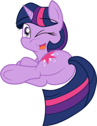 Size: 1000x1298 | Tagged: safe, artist:niatao, artist:ramott, twilight sparkle, pony, g4, butt, cute, female, plot, simple background, solo, twiabetes, twibutt, vector, white background, wink