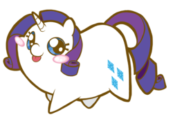 Size: 1200x811 | Tagged: safe, artist:coggler, artist:frog&cog, artist:gopherfrog, rarity, g4, chubbie, cute, female, raribetes, simple background, solo, tongue out, transparent background