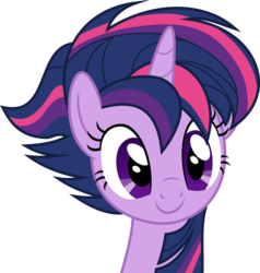 Size: 3143x3306 | Tagged: safe, artist:v0jelly, twilight sparkle, alicorn, pony, castle sweet castle, g4, .svg available, alternate hairstyle, bust, cute, female, high res, punklight sparkle, simple background, smiling, solo, transparent background, twiabetes, twilight sparkle (alicorn), vector