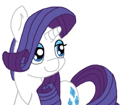 Size: 298x256 | Tagged: safe, artist:lockheart, rarity, g4, female, flockmod, simple background, solo, white background