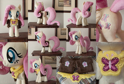 Size: 2400x1624 | Tagged: safe, artist:adamlhumphreys, fluttershy, g4, butt, element of kindness, irl, photo, plot, plushie, saddle bag, solo