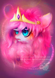 Size: 2059x2912 | Tagged: safe, artist:wilvarin-liadon, oc, oc only, oc:fluffle puff, crown, high res, patreon, solo