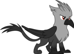 Size: 2986x2198 | Tagged: safe, artist:outlawedtofu, oc, oc only, oc:razorbeak, griffon, fallout equestria, fallout equestria: outlaw, high res, simple background, solo, transparent background, vector