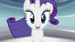Size: 676x380 | Tagged: safe, edit, screencap, rarity, human, canterlot boutique, g4, animated, big fish, dancing, irl, irl human, meme, photo, rules of rarity, spinning