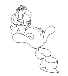 Size: 2097x2354 | Tagged: safe, artist:seenty, diamond tiara, pony, g4, belly, butt, diamom tiara, female, filly, foal, high res, monochrome, plot, pregnant, pregnant foal, pregtiara, solo, teen pregnancy