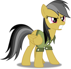 Size: 3105x3000 | Tagged: safe, artist:dashiesparkle, artist:hawk9mm, daring do, daring don't, g4, .svg available, angry, clothes, female, high res, ponyscape, simple background, solo, transparent background, vector