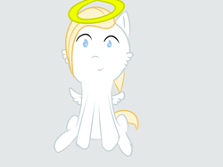 Size: 1280x960 | Tagged: safe, artist:ampderg, oc, oc only, oc:freyja angel, pegasus, pony, female, filly, halo, solo