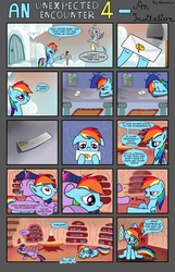 Size: 2700x4200 | Tagged: safe, artist:marmorexx, derpy hooves, rainbow dash, spitfire, twilight sparkle, alicorn, pony, comic:an unexpected encounter, g4, comic, crying, derp, female, mare, on back, twilight sparkle (alicorn), wonderbolts