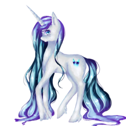 Size: 1500x1500 | Tagged: safe, artist:xkittyblue, oc, oc only, oc:icy crystal, simple background, solo, transparent background