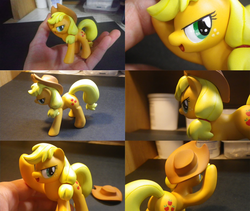 Size: 1920x1620 | Tagged: safe, artist:fromamida, applejack, g4, craft, figure, irl, photo, sculpture