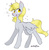 Size: 1065x1097 | Tagged: safe, artist:divided-s, derpy hooves, pegasus, pony, g4, bubble, female, mare, solo