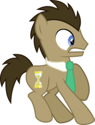 Size: 7795x10241 | Tagged: safe, artist:peora, doctor whooves, time turner, earth pony, pony, g4, absurd resolution, disapproval, male, shocked, simple background, solo, stallion, transparent background, vector