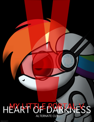 Size: 800x1040 | Tagged: safe, artist:christiancerda, rainbow dash, my little portal, g4, crossover, female, portal (valve), solo, species swap