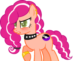 Size: 704x576 | Tagged: safe, artist:magicalgirlfriends, oc, oc only, oc:jelly jams, earth pony, pony, offspring, parent:cheese sandwich, parent:pinkie pie, parents:cheesepie, solo