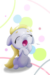 Size: 4000x6000 | Tagged: safe, artist:thederpyenthusiast, derpy hooves, pegasus, pony, g4, absurd resolution, cute, derpabetes, eyes closed, female, floppy ears, mare, open mouth, sitting, solo, yawn