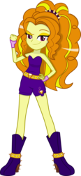 Size: 2965x6372 | Tagged: safe, artist:mit-boy, edit, vector edit, adagio dazzle, equestria girls, g4, my little pony equestria girls: rainbow rocks, absurd resolution, boots, clothes, diamonds, dominant, female, fingerless gloves, fist, gloves, hand on hip, high heel boots, looking at you, music notes, raised eyebrow, sassy, shoes, simple background, solo, spikes, transparent background, vector