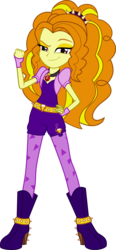 Size: 3215x6909 | Tagged: safe, artist:mit-boy, adagio dazzle, equestria girls, g4, my little pony equestria girls: rainbow rocks, absurd resolution, amulet, boots, clothes, diamonds, dominant, female, fingerless gloves, fist, gloves, hand on hip, high heel boots, looking at you, music notes, necklace, raised eyebrow, shoes, simple background, solo, spikes, transparent background, vector