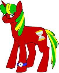 Size: 1200x1483 | Tagged: artist needed, safe, oc, oc only, oc:digi, pony, unicorn, commission, glasses, male, solo, stallion, watch