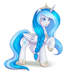 Size: 2509x2688 | Tagged: safe, artist:askbubblelee, oc, oc only, oc:bubble lee, oc:imago, alicorn, pony, alicorn oc, heart, heart eyes, high res, princess, race swap, simple background, solo, transparent background, wingding eyes