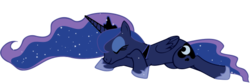 Size: 595x198 | Tagged: safe, artist:xbi, princess luna, pony, do princesses dream of magic sheep, g4, .svg available, female, show accurate, simple background, solo, svg, trace, transparent background, vector