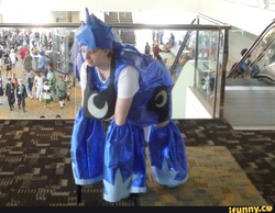 Size: 800x620 | Tagged: safe, princess luna, human, bronycon, bronycon 2013, g4, clothes, convention, cosplay, costume, irl, irl human, photo