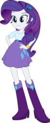 Size: 3376x8192 | Tagged: safe, artist:mewtwo-ex, rarity, equestria girls, g4, .ai available, absurd resolution, boots, clothes, female, hand on hip, long hair, simple background, skirt, solo, transparent background, vector, wristband