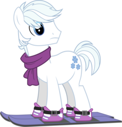 Size: 5243x5465 | Tagged: safe, artist:abion47, double diamond, earth pony, pony, g4, the cutie map, absurd resolution, clothes, male, scarf, simple background, skis, solo, stallion, transparent background, vector