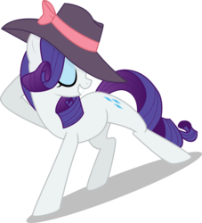 Size: 2654x2925 | Tagged: dead source, safe, artist:owlisun, rarity, pony, g4, rarity investigates, female, hat, high res, pose, simple background, solo, transparent background, vector