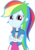 Size: 6588x9504 | Tagged: safe, artist:cool77778, edit, vector edit, rainbow dash, equestria girls, g4, my little pony equestria girls, absurd resolution, clothes, crossed arms, cute, dashabetes, female, long hair, looking at you, simple background, skirt, solo, transparent background, vector