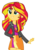 Size: 2992x4231 | Tagged: safe, artist:victoriathekitty, sunset shimmer, equestria girls, g4, clothes, female, high res, leather jacket, simple background, skirt, smiling, solo, transparent background, vector