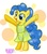 Size: 2342x2640 | Tagged: safe, artist:meganlovesangrybirds, pinkie pie, earth pony, pony, g4, clothes, disney, dress, female, high res, inside out, joy (inside out), pixar, ponified, simple background, solo, white background