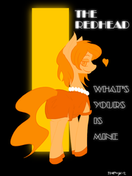 Size: 768x1024 | Tagged: safe, artist:thattagen, pony, heart, monaco, newbie artist training grounds, ponified, redhead, smiling, solo