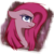 Size: 1280x1280 | Tagged: safe, artist:myralilth, pinkie pie, g4, female, frown, grumpy, pinkamena diane pie, portrait, profile, simple background, solo, transparent background