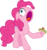 Size: 4000x4253 | Tagged: safe, artist:jeatz-axl, pinkie pie, canterlot boutique, g4, absurd resolution, cupcake, female, hoopla pie, open mouth, ponyscape, simple background, solo, tongue out, transparent background, vector