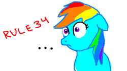 Size: 640x360 | Tagged: artist needed, safe, rainbow dash, g4, ..., female, rule 34, scared, solo