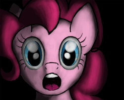 Size: 987x800 | Tagged: safe, artist:ritorical, pinkie pie, g4, darkness, female, portrait, solo