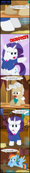 Size: 1481x8373 | Tagged: safe, artist:toxic-mario, mayor mare, rainbow dash, rarity, earth pony, pegasus, pony, unicorn, g4, rarity investigates, ace attorney, bipedal, clothes, comic, female, formal wear, judge, necktie, parody, phoenix wright, suit, that was fast