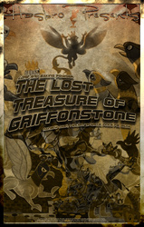 Size: 1080x1700 | Tagged: safe, artist:pims1978, king grover, griffon, g4, the lost treasure of griffonstone, history of griffonstone, idol of boreas, movie poster