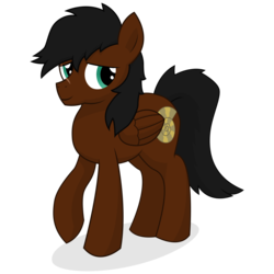 Size: 10500x10500 | Tagged: safe, artist:prinnyaniki, oc, oc only, oc:fossil digger, pegasus, pony, absurd resolution, scar, solo