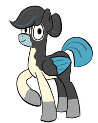Size: 754x938 | Tagged: artist needed, safe, artist:bojangleee, oc, oc only, bird pone, hair bun, looking at you, solo
