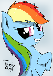 Size: 700x1000 | Tagged: safe, artist:frostyeggnog, rainbow dash, g4, female, solo