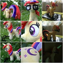 Size: 1024x1024 | Tagged: safe, artist:egalgay, moondancer, pony, unicorn, g4, irl, photo, plushie, solo