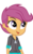 Size: 4738x7637 | Tagged: safe, artist:luckreza8, scootaloo, equestria girls, g4, my little pony equestria girls: friendship games, .svg available, absurd resolution, canterlot high, chs rally song, clothes, female, inkscape, open mouth, school spirit, simple background, smiling, solo, transparent background, upper body, vector, wondercolts