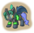 Size: 1280x1258 | Tagged: safe, artist:zutcha, oc, oc only, oc:riley (pap), bat pony, changeling, changeling queen, pony, fanfic:founders of alexandria, ponies after people, bat pony oc, bat wings, changeling oc, changeling queen oc, cutie mark, fanfic, fanfic art, fangs, female, hooves, horn, illustration, magic, mare, shapeshifting, solo, transformation, wings