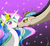 Size: 6791x6201 | Tagged: safe, artist:siranarchy95, discord, princess celestia, alicorn, draconequus, pony, g4, absurd resolution, boop, female, male, noseboop, ship:dislestia, shipping, straight