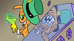 Size: 800x450 | Tagged: safe, artist:spongefox, barely pony related, fake wander, lord hater, scene parody, this day aria, wander (wander over yonder), wander over yonder