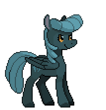 Size: 214x222 | Tagged: safe, artist:enma-darei, oc, oc only, oc:cold snap, pegasus, pony, animated, blinking, pixel art, simple background, solo, sprite, transparent background